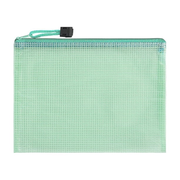 Sonducket Carpeta de archivos de 10 piezas Bolsa de documentos conveniente Contenedor de sujeción duradero Organizador de archivos con cremallera para Accesorios de disfraces verde 18 cm * 24 cm Sonducket AP009156-11B