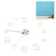 thumbnail image 5 of AUNMAS Reloj de Pared Grande sin Marco 3D, Reloj de Pared DIY, Pegatina de Pared de Superficie de Espejo sin Marco de acrílico, decoración de Reloj para Sala de Estar(Plata) Ecomeon no, 5 of 5
