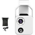 thumbnail image 1 of Nanozoom Nanozoom Zoom con Aumento de 200x, Lente para Teléfono Celular Microscopio para Teléfono con Lente Cpl/luz LED, el Mejor Teléfono Portátil de 200x, la Lente Convierte a Cualquier Teléfono Inteligente en un Microscopio Profesional, Blanco, 1 of 1
