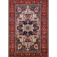 thumbnail image 1 of Ahgly Company Indoor Rectangle Mid-Century Modern Cranberry Red Oriental Area Rugs, 3' x 5', 1 of 6