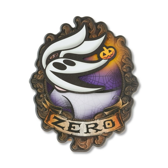 Disney's The Nightmare Before Christmas Zero Wood Sign, 8" x 10", Halloween Tabletop Décor by Open Road