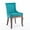 Blue, variant on PORKISS Dining Chairs Set of 2, Thickened Fabric Chairs with Solid Wood Legs, Modern Upholstered Dining Chairs, Beige