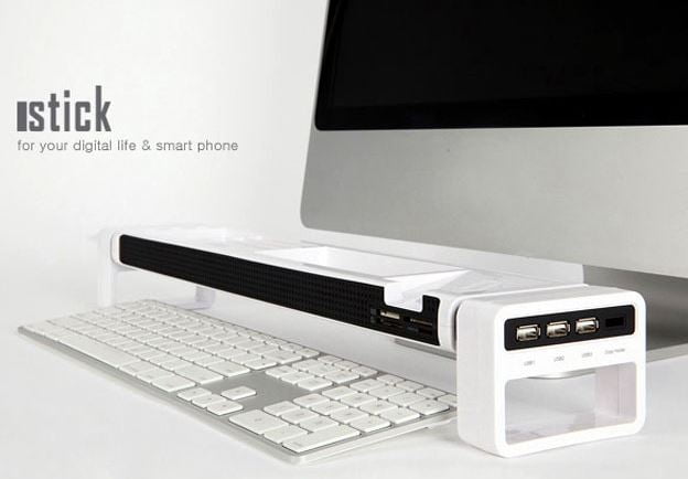 Cyanics Istick Desktop Organizer Computer Desk Accessories 3 Port