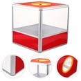 thumbnail image 6 of OUNONA Clear Lottery Square Box Raffle Ticket Holder Storage Ticket Container Box, 6 of 8