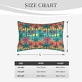 thumbnail image 6 of Daiia Hawaii Palms Bedding Waterproof Pillow Protector Zippered Queen – Bed Bug Proof Pillow Encasement-16"x24", 6 of 9