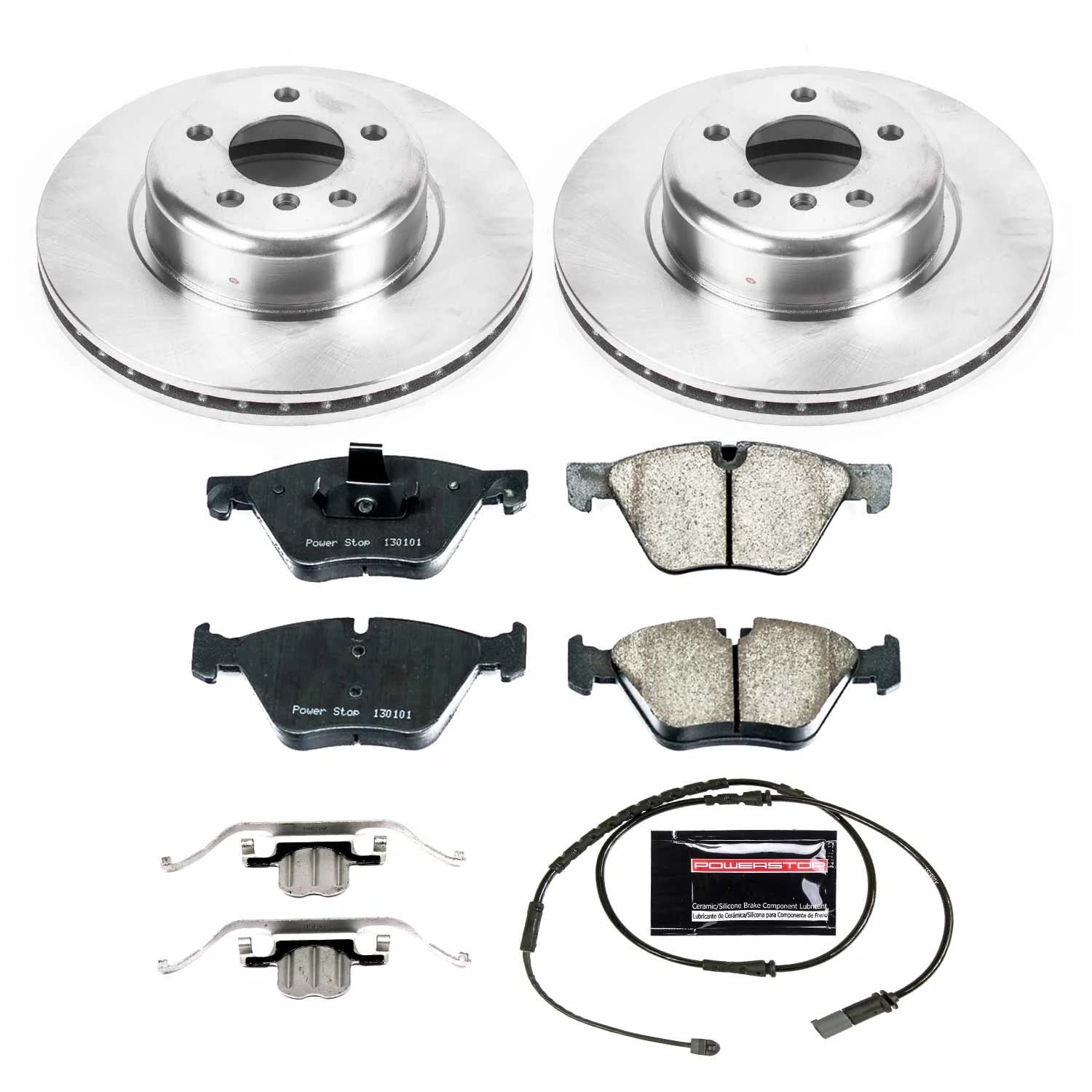 PowerStop Front Stock Replacement Brake Pad and Rotor Kit Fits: BMW Select Models KOE6032