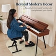 thumbnail image 4 of Best Choice Product Modern 88 Key Fully Weighted Desk Style Digital Piano w/ Metal Legs, 3 Sustain Pedal - Natural, 4 of 10