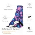 thumbnail image 3 of Pofeuu Blue Skull Rose Print Quick-Dry Oversize Bath Towel Microfiber Travel Towel Fast Drying Lightweight Quick Dry Towel-31.5"x63", 3 of 8