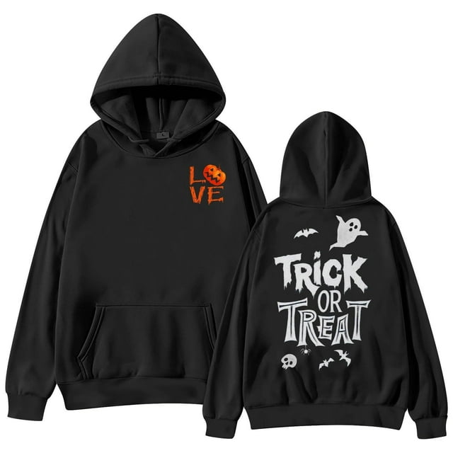 Chandail à Capuchon à Thème Halloween pour Femmes – Chandail Graphique avec Capuche