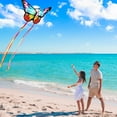 thumbnail image 2 of Joyfy Colorful Butterfly Kites Red– Easy to Fly for Kids and Adults, Large Beach Kite with 328ft String for Outdoor Games and Activities Kids Gifts, 2 of 6