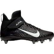 Nike Mens Alpha Menace Pro 2 Mid Football Cleats 7.5 Black/White