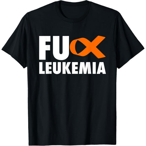 FU Leukemia - Funny Leukemia Awareness Shirt T-ShirtMen's and women's pure cotton short-sleeved shirts