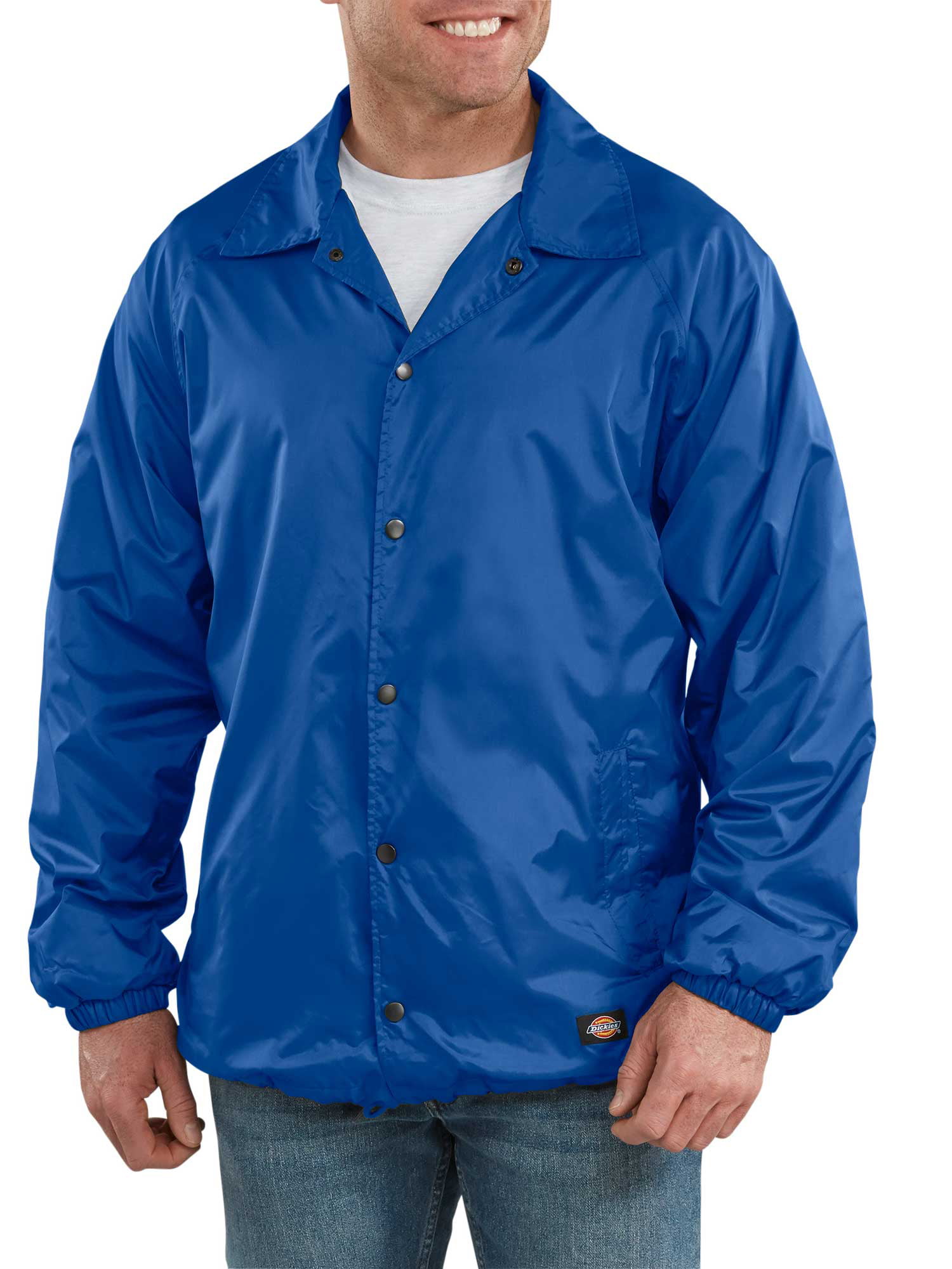 Dickies Mens and Big Mens Snap Front Nylon Jacket - Walmart.com