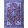 thumbnail image 1 of Ahgly Company Machine Washable Indoor Rectangle Medallion Blue Traditional Area Rugs, 2' x 3', 1 of 4