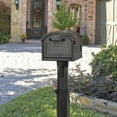 thumbnail image 4 of Solar Group Grand Haven Classic Plastic Post Mount Mailbox - Extra Large, Black, 4 of 5
