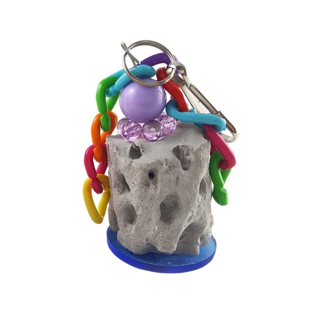 Maoww Colorful Toy For Parrot Safe And Natural Chewing Promote Beak Health Molar Stone Chewing Toy 1Set