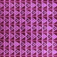 thumbnail image 1 of Ahgly Company Indoor Square Oriental Purple Industrial Area Rugs, 7' Square, 1 of 4