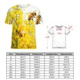 thumbnail image 2 of Bee And Flowers T-Shirt O Neck Oversize T-Shirts Short Sleeve Classic Tees Women Summer Graphic Tops, 2 of 5