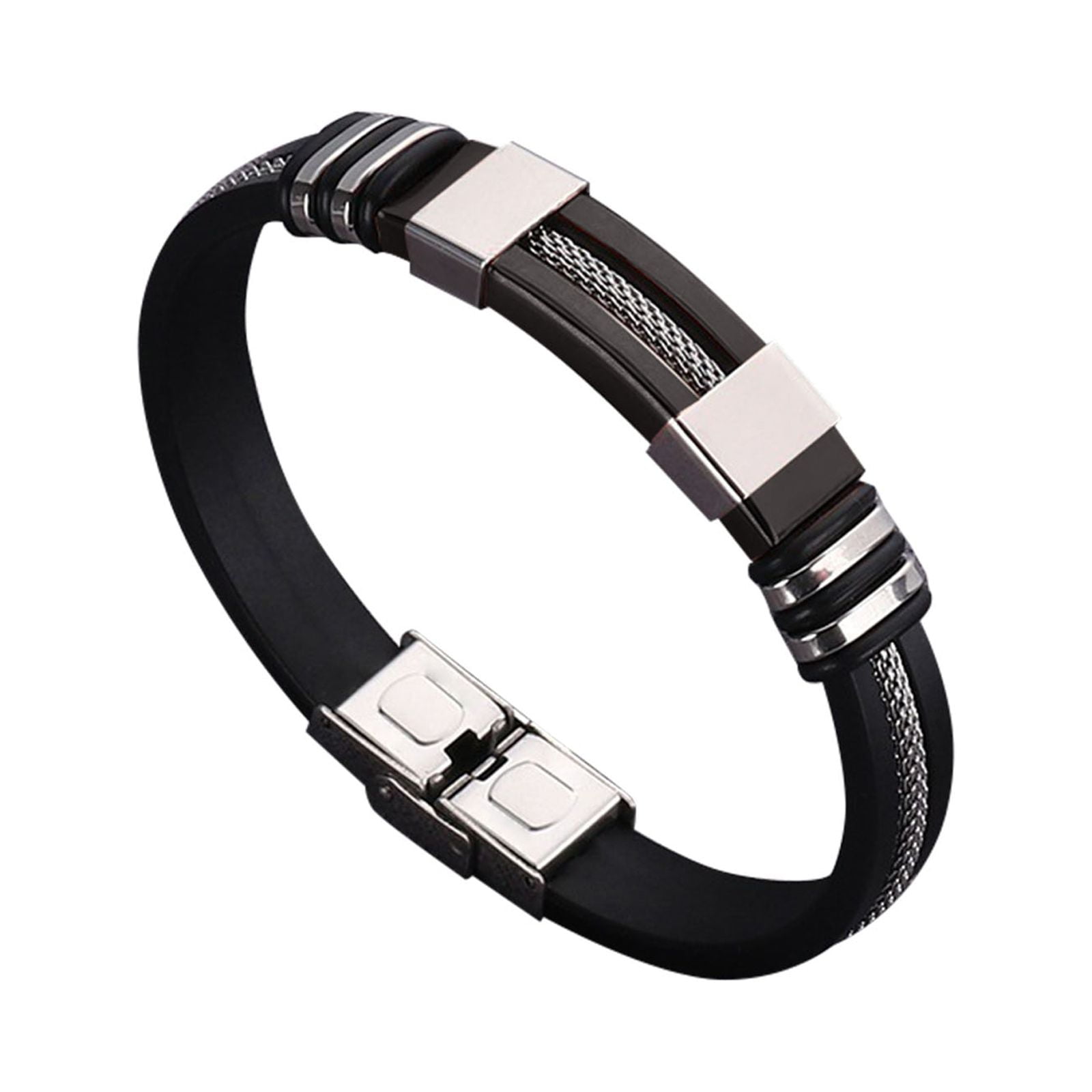 keusn fashion trend large leather bracelet tassel round keychain ring  jewelry wristban 