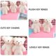thumbnail image 2 of 3 unids perla peluche de peluche encantador peluche llavero llavero juguete lindo bolsa colgantes (blanco), 2 of 7