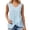 Blue Tank Tops, variant on Women Summer Sleeveless Casual Solid Color Trim V-Neck Tank Tops For Daily Wear Leisure Ladies Camisole