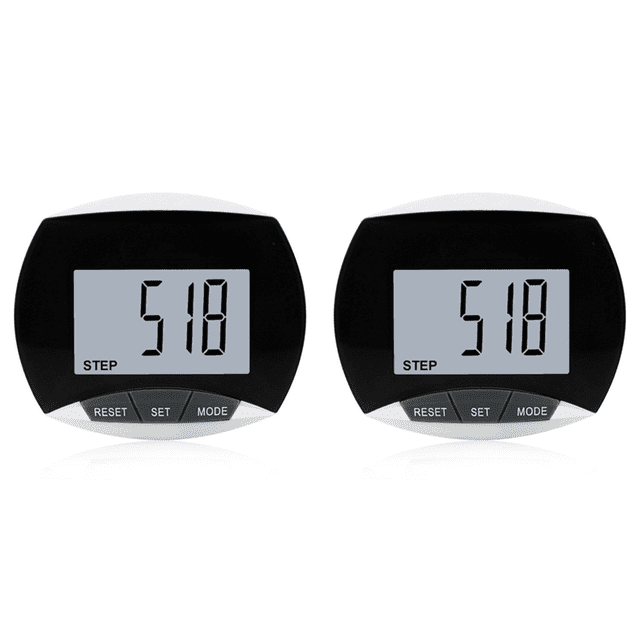 Podómetro Digital para Con Clip Incorporado Contador Pasos 3D Correr ()