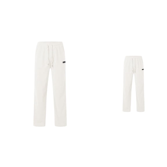 Men's Corduroy Casual Pants Relaxed Fit with Pockets, Soft Textured Fabric, Drawstring Elastic Waist, Straight Leg, Loose Stretch Trousers for Everyday and Business Casual Wear