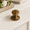 Antique Brass-Knob With Stepped Beaded Rosette Backplate-Knob With Plate4, variant on Champagne Bronze Knob With Stepped Beaded Rosette Backplate Knob With Plate4 Cabinet Furniture Pulls, 6 Pack