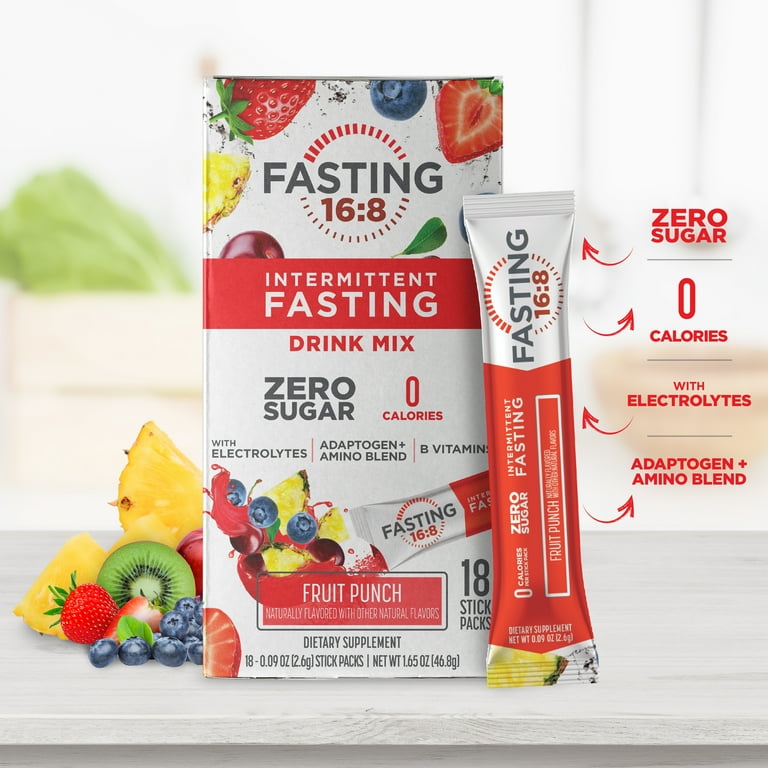 Fasting 16:8 Intermittent Fasting Drink Mix, 0 Sugar, 0 Calories
