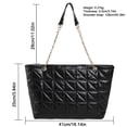thumbnail image 4 of Bolsa De Hombro Bolsas de hombro para mujer Cadenas de moda PU Diamantes Bolsas Crossbody Bolsas Negro Ndcxsfigh Para Estrenar, 4 of 4