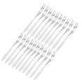 thumbnail image 4 of Cake Forks - 20Pcs/Set Stainless Steel Fruit Fork Comfortable Long Handle Cake Desert Fruit Serving Forks, 4 of 8