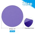 thumbnail image 2 of Uxcell Papier Cartonné Rond 4 Pouces, 36 Pcs Forme Ronde Découpe Papier Épais sous-Verre pour Projets DIY, Violet Foncé, 2 of 5