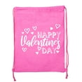 thumbnail image 2 of Valentine's Day Bags, Cotton Drawstring Cinch Backpacks, Valentines Day Gift Bags, 2 of 2