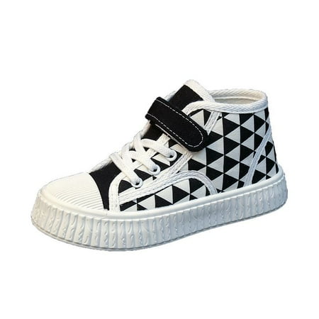 

Toddler Kids Softness High Heel Gingham Casual Shoes