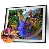 5D diamante paisaje pintura bordado completo taladro DIY punto de cruz Kit FLhrweasw Nuevo