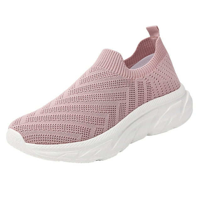 DXOUPM Chaussures à Enfiler pour Femmes Chaussures de Marche Confortables Espadrilles Mode Légères pour Dames