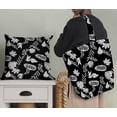 thumbnail image 2 of Soimoi Minky Black Fabric By the Yard - 56 Inch Wide - Leaves Print Fabric - Nature - Tropical Leaf Inspired Elegance for Apparel and Decor Printed Fabric, 2 of 6