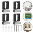 thumbnail image 1 of MYG 4 Sets Wall Mount Mirror Clips Mirror Bracket Clips with Screws Mirror Hooks, 1 of 9