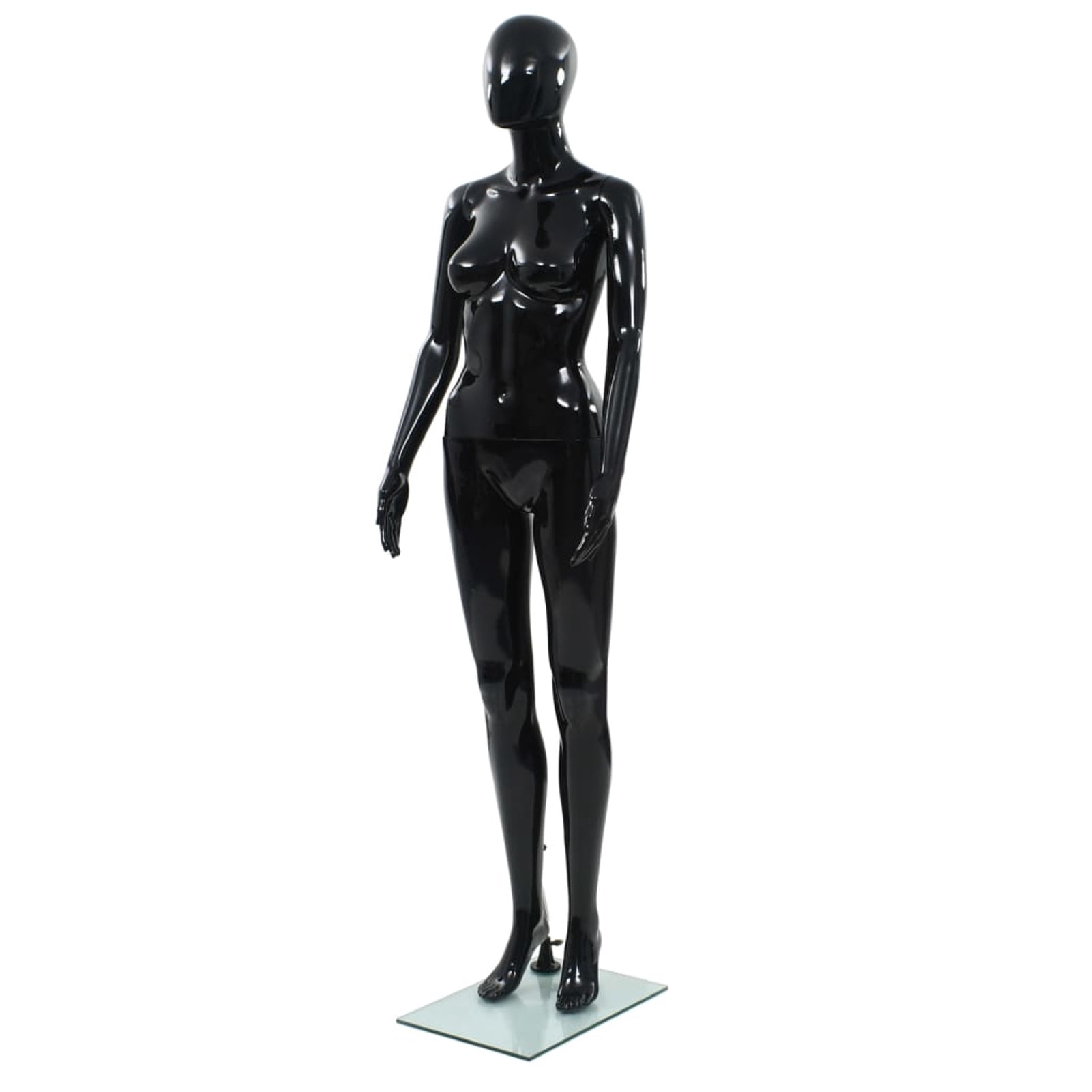 moobody Full Body Female Mannequin with Glass Base 360 Degree Ratotable