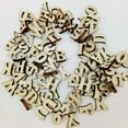 thumbnail image 4 of GUOOL 3-22pack 100pcs Mixed Alphabet Wooden Pieces Embellishments for Crafts 8 Pcs, 4 of 7