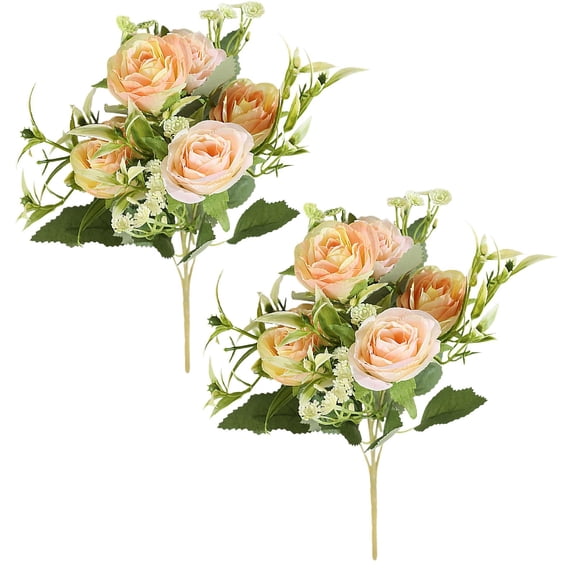 Artificial Decorative Flowers G by Dusknt 1 Bundle Artificial Flowers Cemetery Flower Plastic Memorial Bouquet for Hanging Window Box Home Table Centerpieces Decor