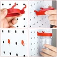thumbnail image 4 of Pegboard Accessories Organizer Storage Jars Pegboard Bins Plastic Pegboard Jars Impact Resistant Pegboard Jars for Craft Sewing Garage Storage (4 Pieces), 4 of 7