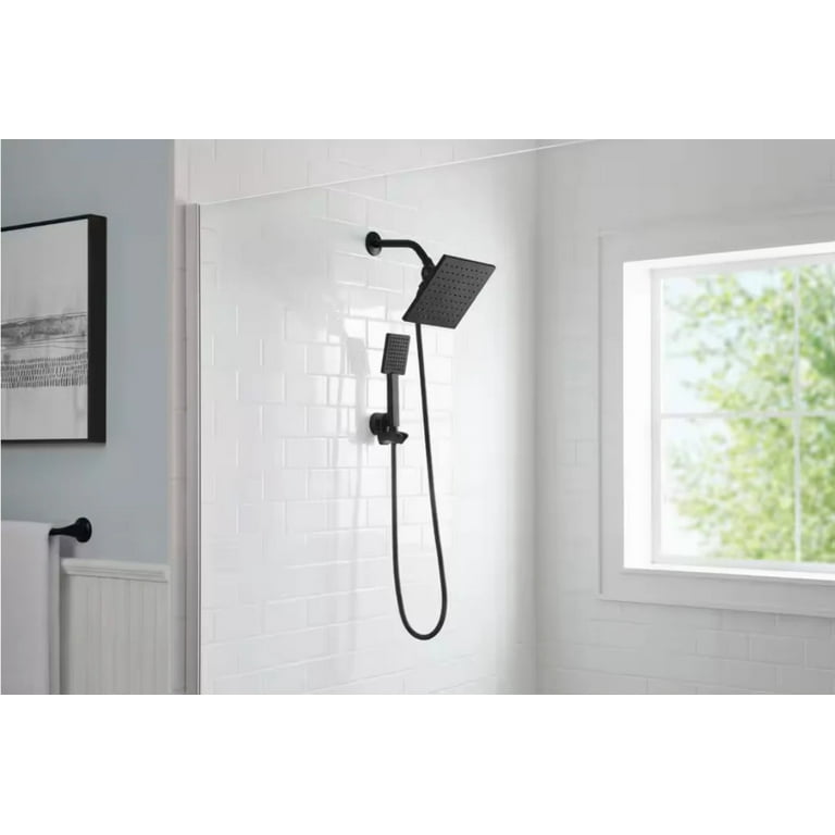 1-Spray 7.9 in. Single Wall Mount Body spray Fixed Rain Shower Head in Chrome 1-Spray 7.9 in. Single Wall Mount Body spray Fixed Rain Shower Head in Chrome
