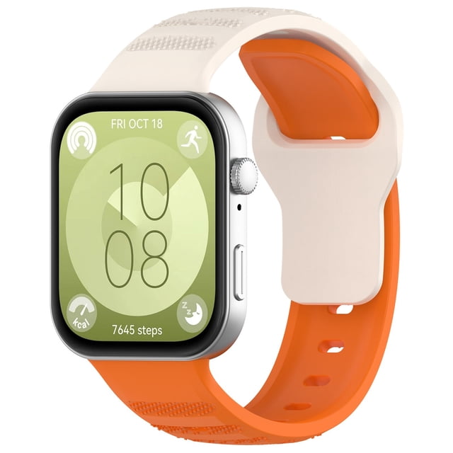 Pulsera de silicona deportiva de color sólido a prueba de sudor con ajuste cómodo y amplia compatibilidad compatible con Smartwatch