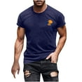 thumbnail image 2 of Mefallenssiah Hauts pour Hommes, Liquidation T-Shirt à Manches Courtes Imprimé Col Rond Mode Décontractée Manches Courtes, 2 of 5