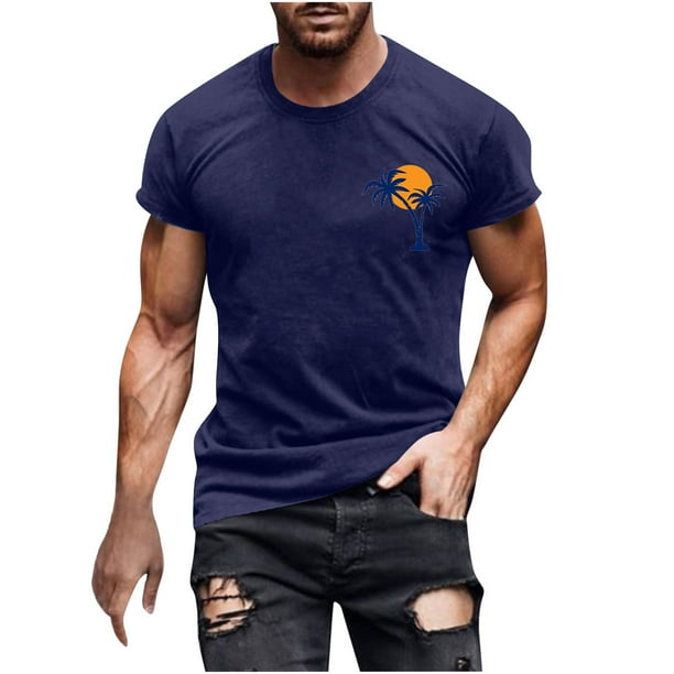 Camisas de Manga Larga para Hombres Casual Impreso Cuello Girado Abajo, Lado Dividido Botón Abajo Blusa para Al Aire Libre, Diario Y Primavera Verano
