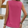 thumbnail image 4 of Mittory Womens Tank Tops Eyelet Embroidery Scoop Neck Sleeveless Shirts for Women Casual Loose Fit Basic Summer Top, 4 of 5