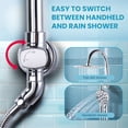 thumbnail image 2 of Wowow Wall Bar Shower Kit 1-Spray, 8 in. Round Rain Shower Head with Hand Shower in Polished Chrome (Valve Not Included), 2 of 8