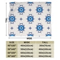 thumbnail image 3 of DouZhe Ultra-Soft Micro Fleece Lightweight Flannel Bed Blanket, Mystic Amulet Turkish Eye Print Cozy Warm Throw Blankets, 50"x40", 3 of 7