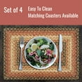 thumbnail image 3 of Homespice Russett Jute Braided Vintage Placemat 13" x 19" Rect. ( Pack Of 4 ) Beige Table Placemat For Dining Table Mat, Spoon Rest Mats, Table Top And Hot Pot Holders, 3 of 9